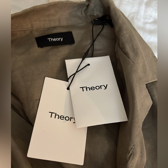 NWT Theory DAZE Linen Shirt Wasabi
Precise Linen . Sz M - Picture 6 of 7